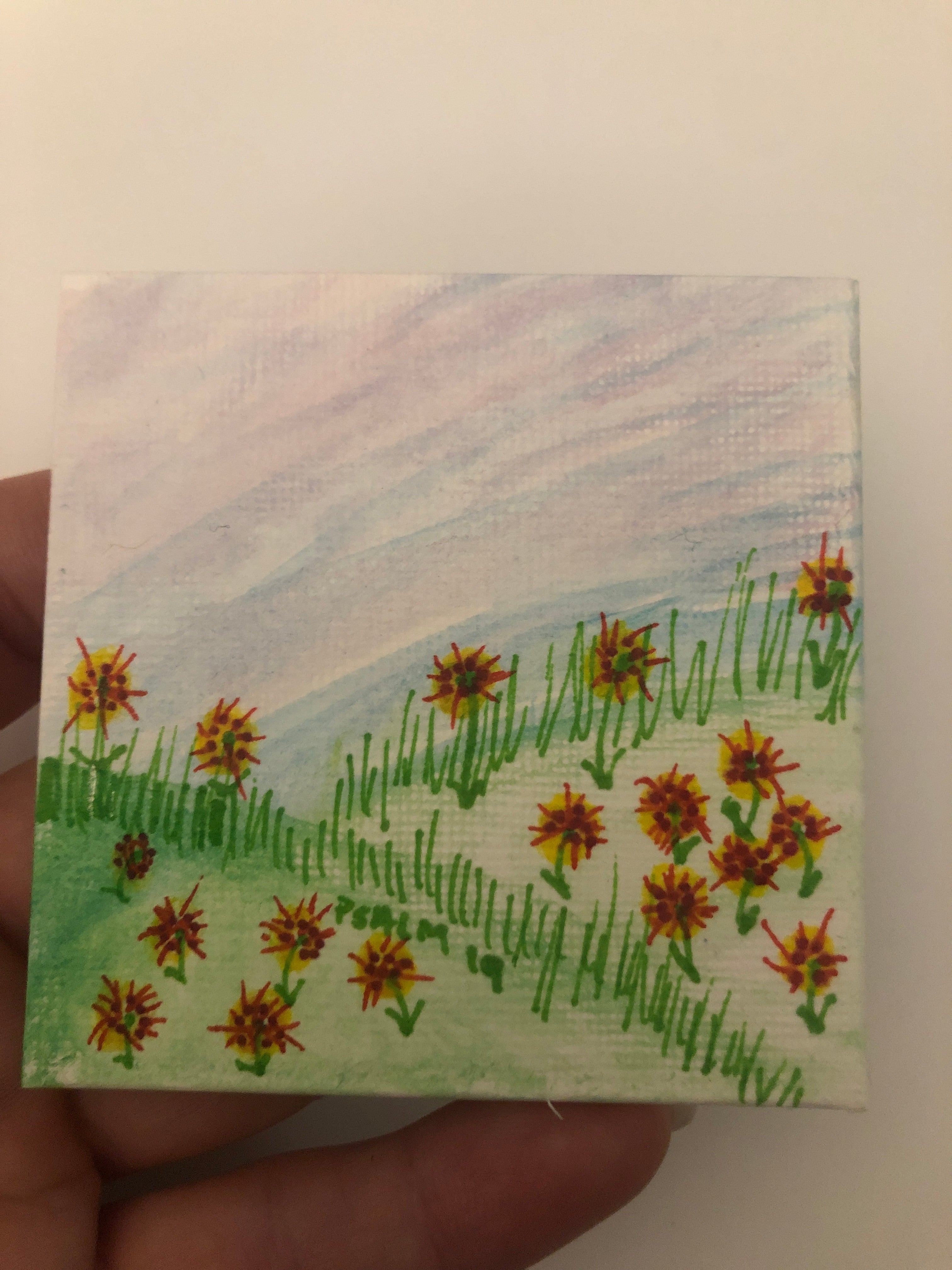 #027-Multi Yellow Red Flowers