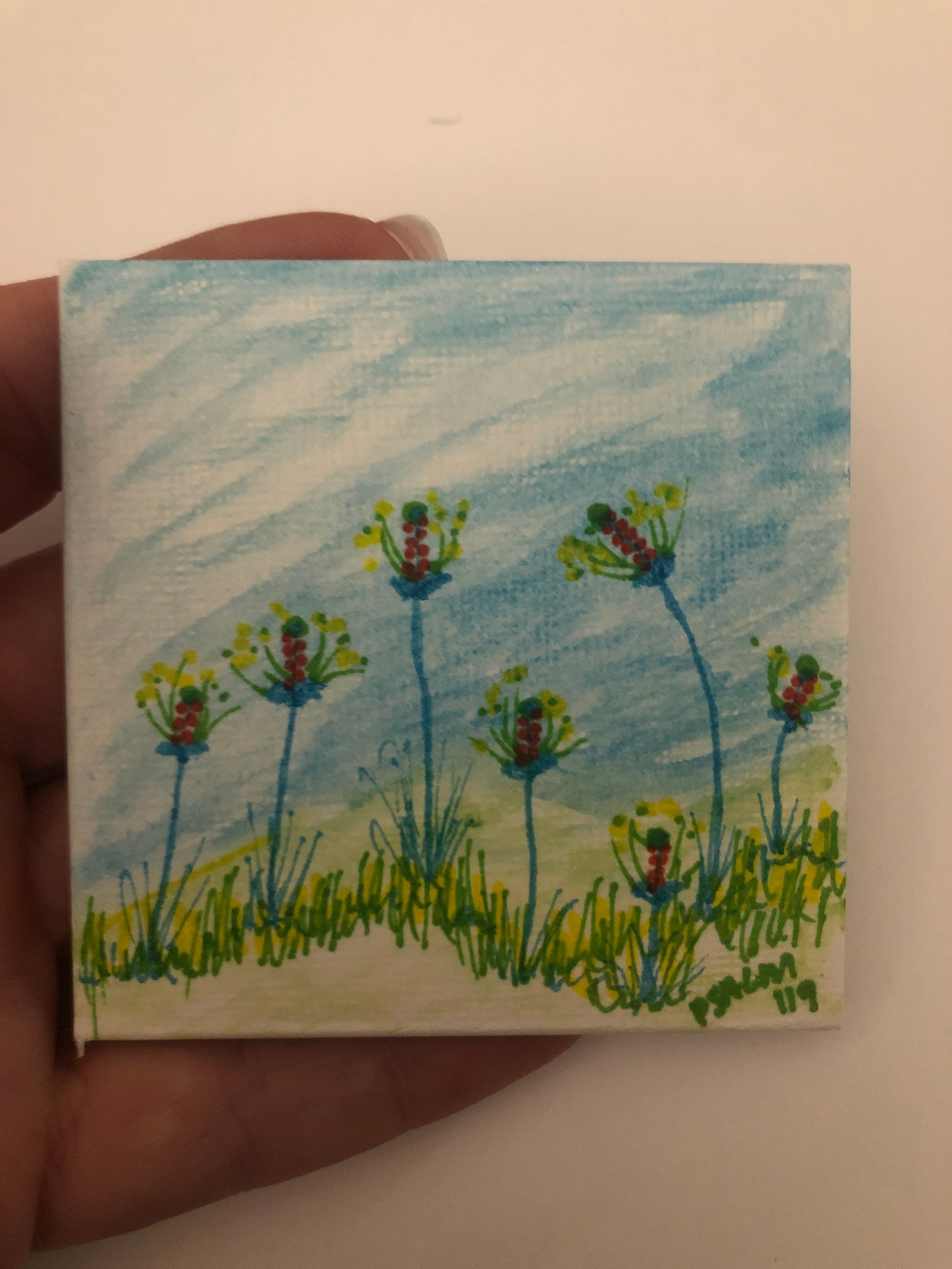 #037-Seven Flowers Sunny Blue Day
