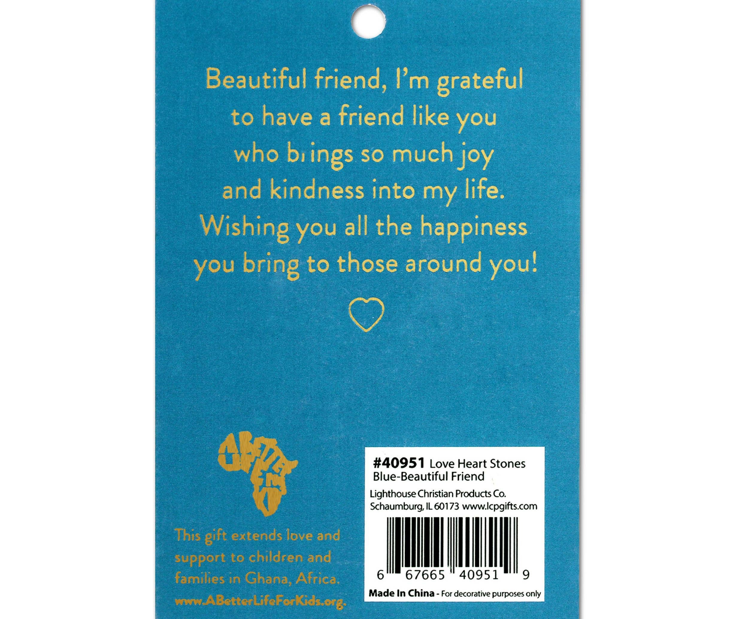 LCP Heart Stone Card Beautiful Friend