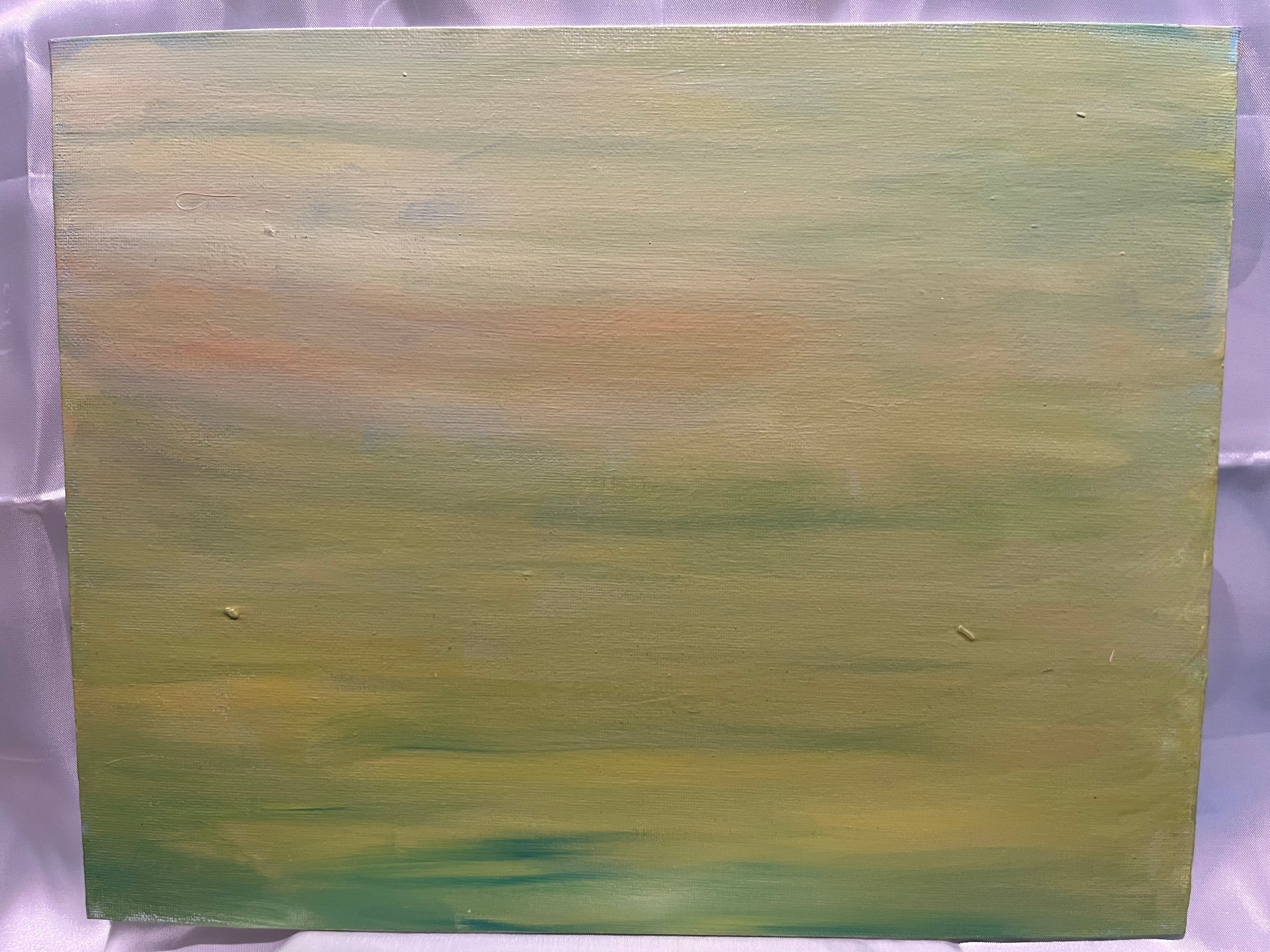 #312-Soft Green field Peak of Pink
