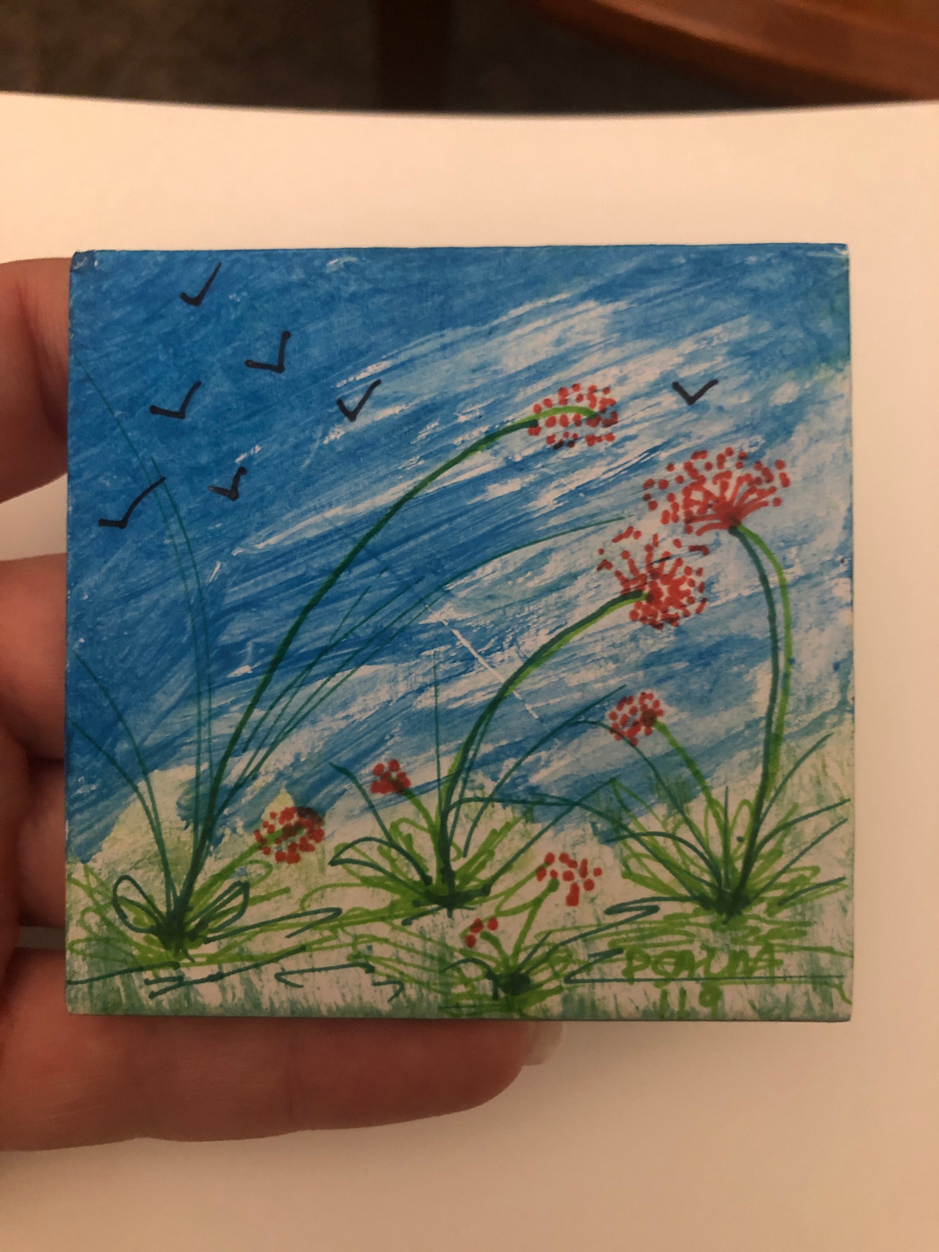 #042-Hidden Message in Red Flower