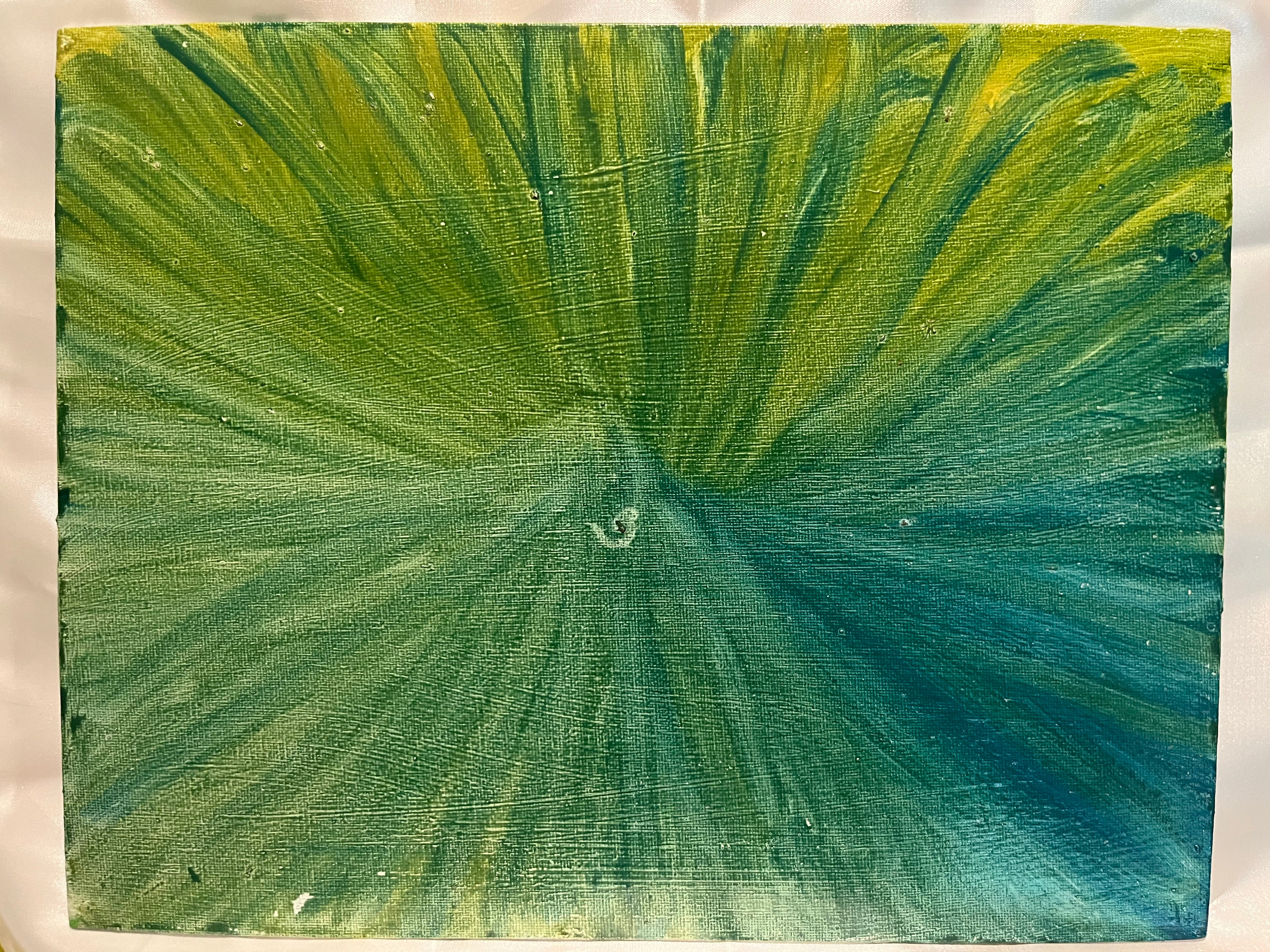 #326- Tropical green Pastel Tinge
