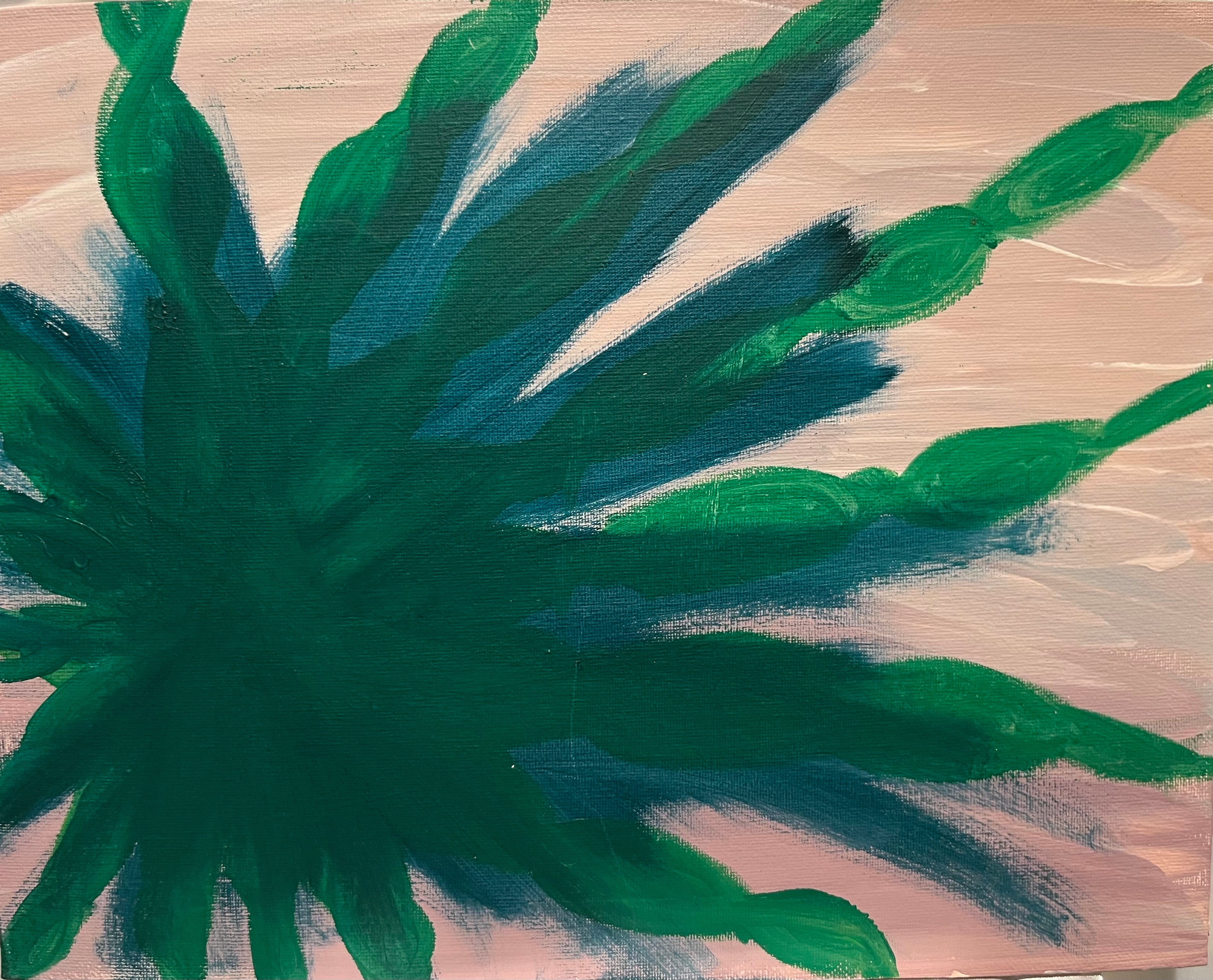 #300- Green Tarantula Pink