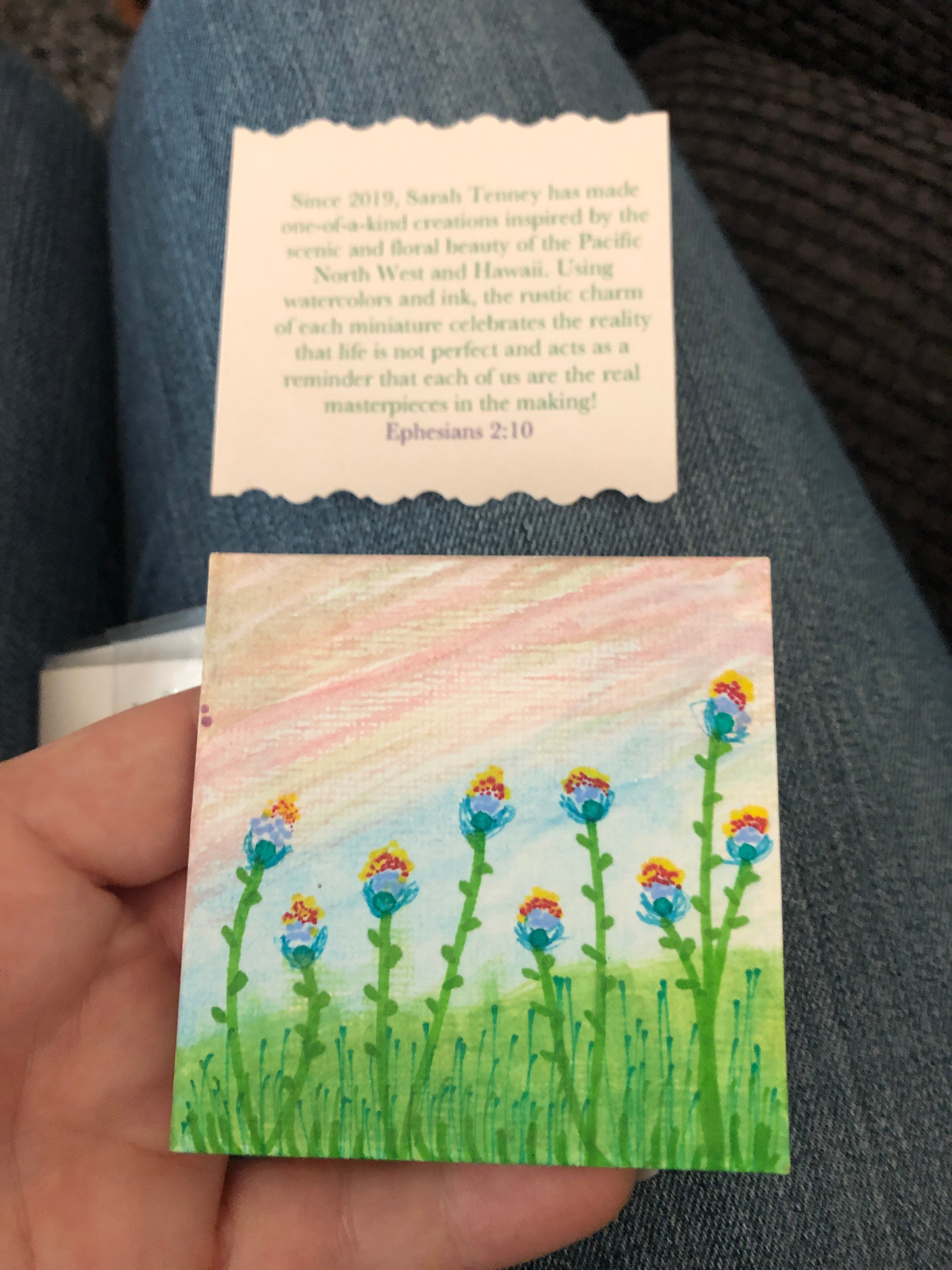 #005-Nine Fine Tiped Florals at Dusk