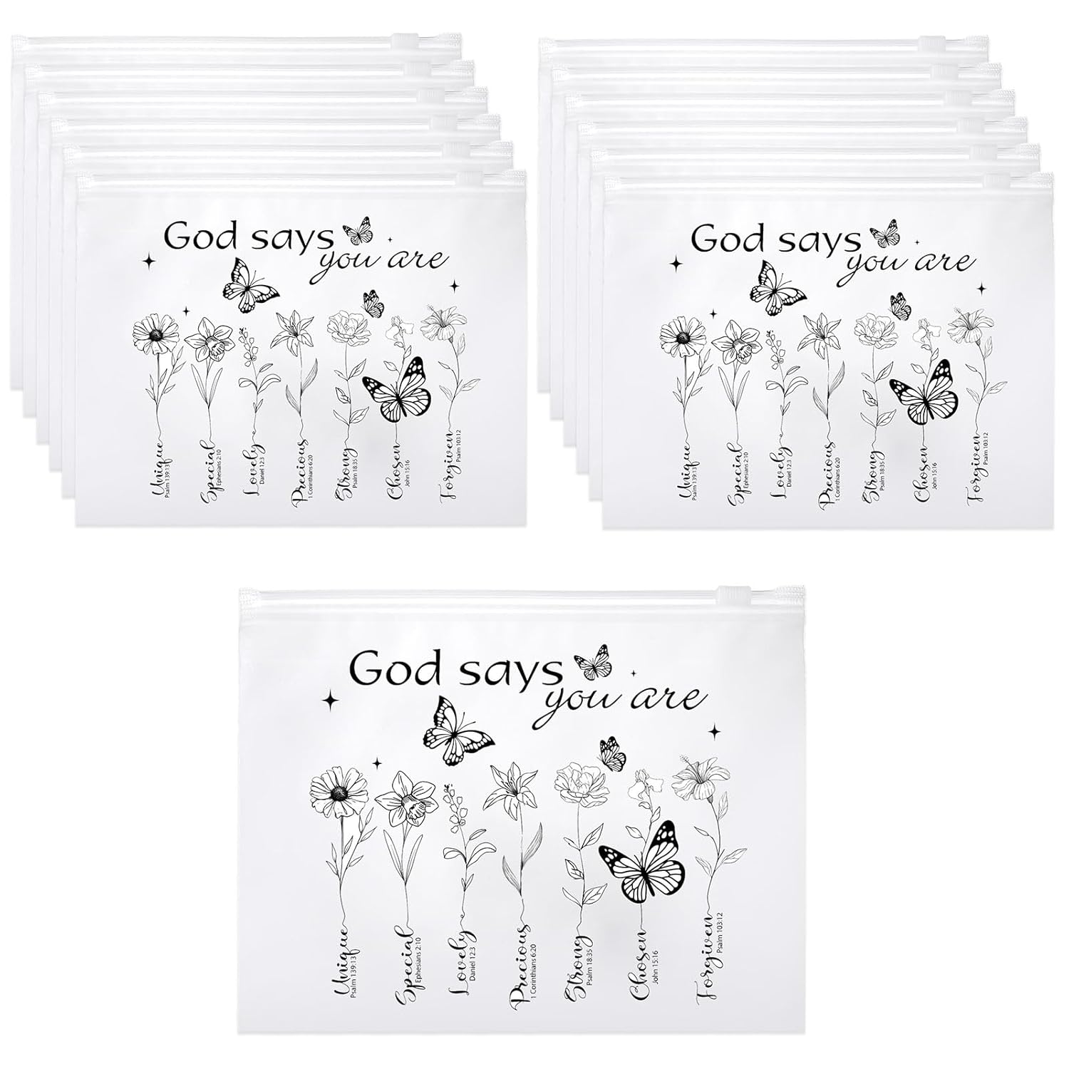 God Says Clear Bag with Zipper (God Says)